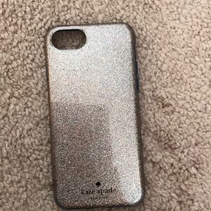 Kate Spade iPhone glittery case ✨